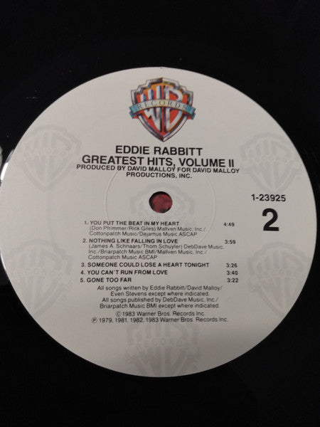 Eddie Rabbitt - Greatest Hits Vol. II