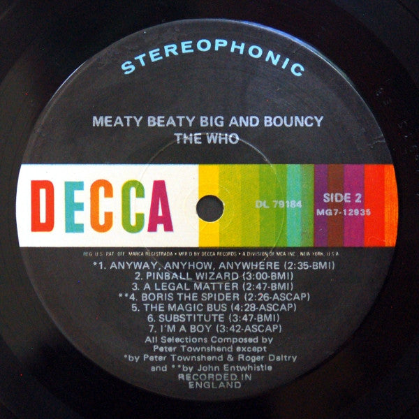 The Who - Meaty Beaty Big And Bouncy