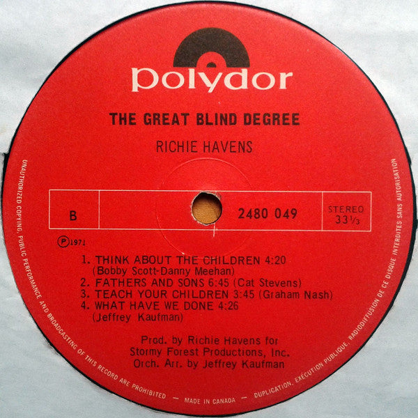 Richie Havens - The Great Blind Degree