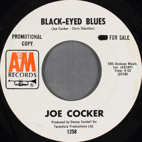 Joe Cocker - Black-Eyed Blues [WHITE LABEL PROMO]