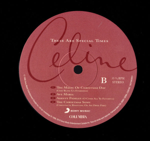 Céline Dion - These Are Special Times