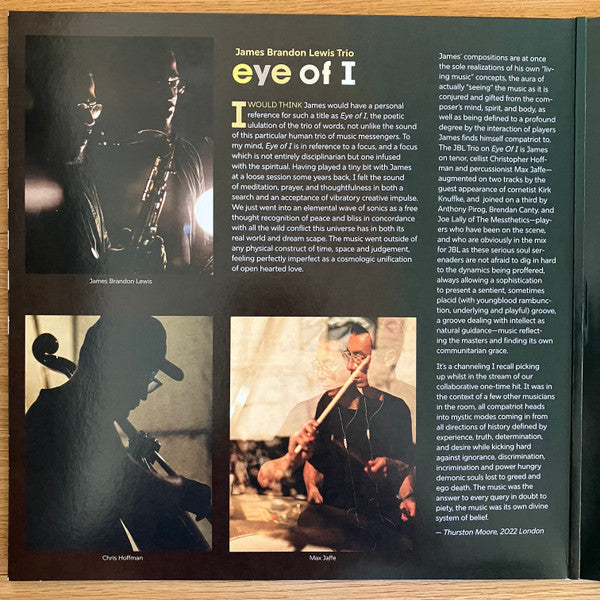 James Brandon Lewis Trio - Eye Of I