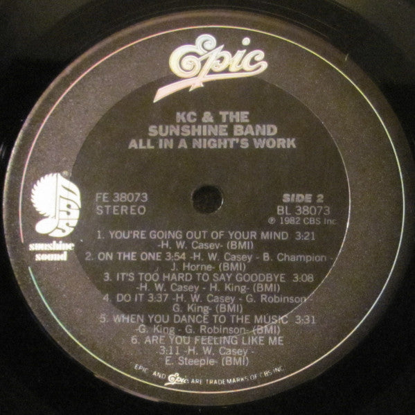 KC & The Sunshine Band - All In A Night's Work
