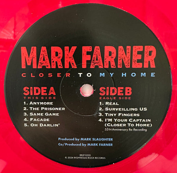 Mark Farner - Closer To My Home (RED VINYL)