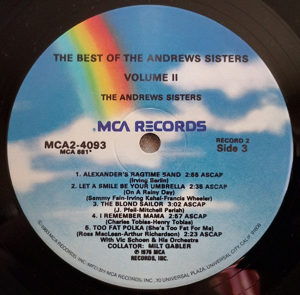 The Best Of The Andrews Sisters Vol. II