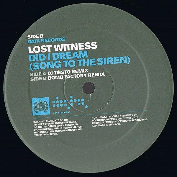 Lost Witness - Did I Dream (Song To The Siren)