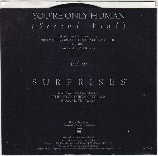 Billy Joel - You're Only Human (Second Wind)