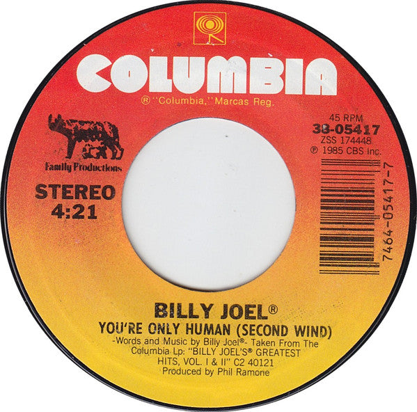 Billy Joel - You're Only Human (Second Wind)