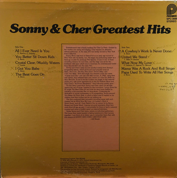 Sonny & Cher - Greatest Hits