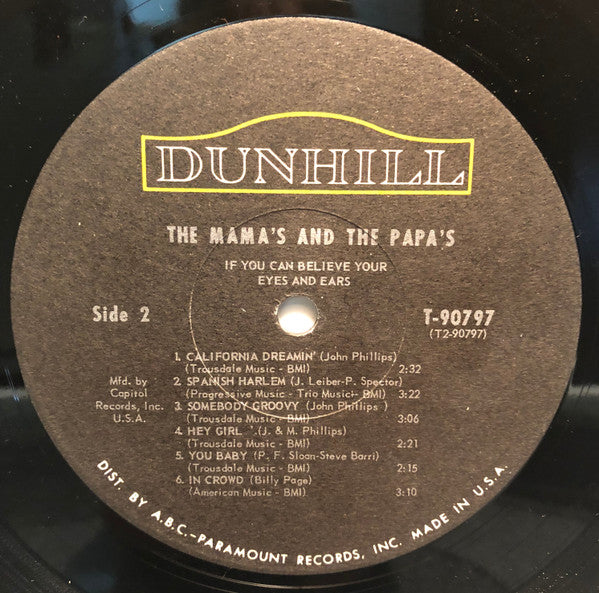 The Mamas & The Papas - If You Can Believe Your Eyes And Ears