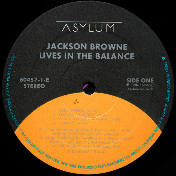 Jackson Browne - Lives In The Balance