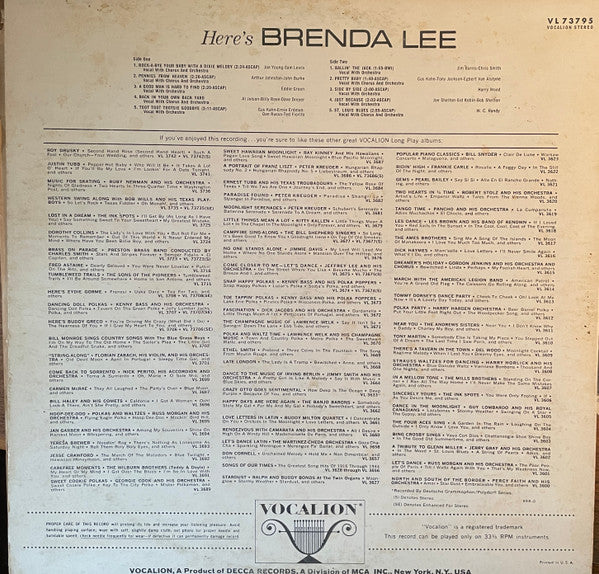 Here's Brenda Lee