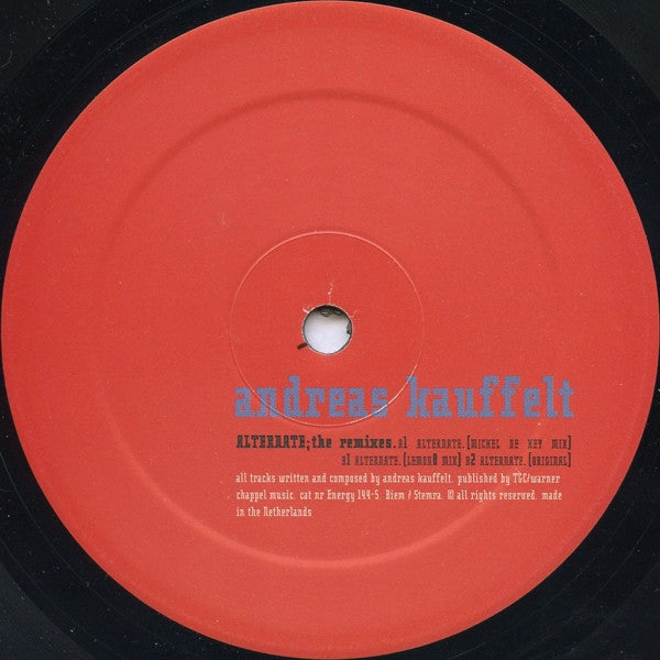 Andreas Kauffelt - Alternate; The Remixes