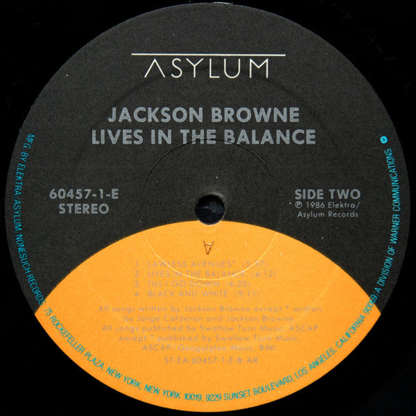 Jackson Browne - Lives In The Balance