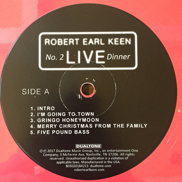 Robert Earl Keen - No. 2 Live Dinner