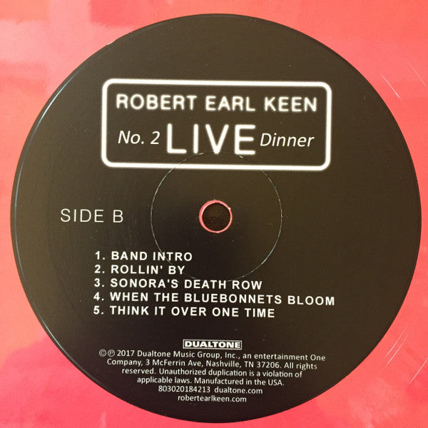 Robert Earl Keen - No. 2 Live Dinner