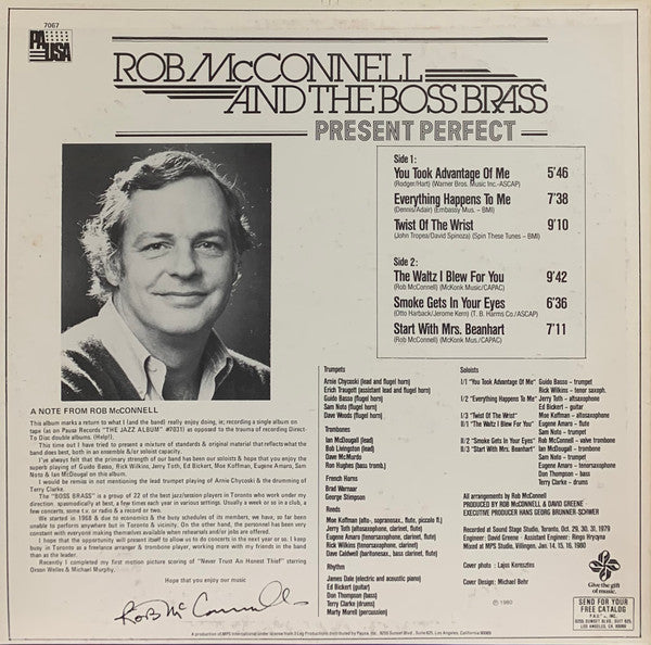 Rob McConnell & The Boss Brass - Present Perfect