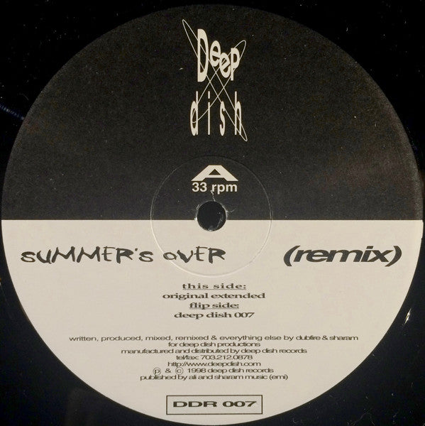 Deep Dish - Summer's Over (Remix)