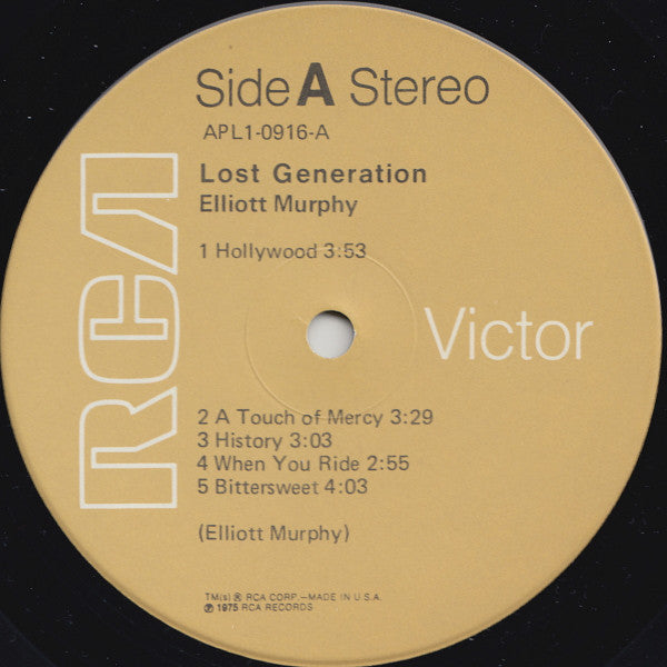 Elliott Murphy - Lost Generation