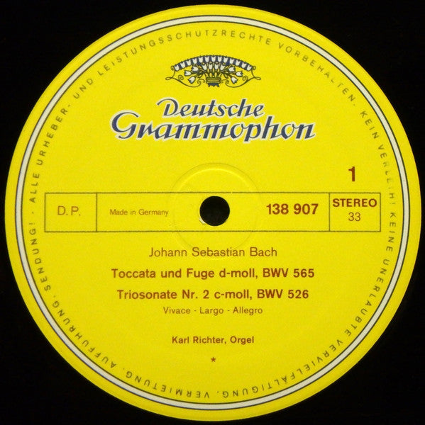 Johann Sebastian Bach - Toccata Und Fuge D-moll, BWV 565 • Triosonate Nr. 2 C-moll, BWV 526 • Präludium Und Fuge D-dur, BWV 532 • Fantasie Und Fuge G-moll, BWV 542
