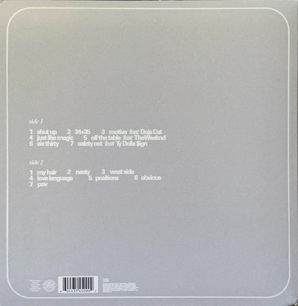 Ariana Grande - Positions [COKE BOTTLE CLEAR VINYL]