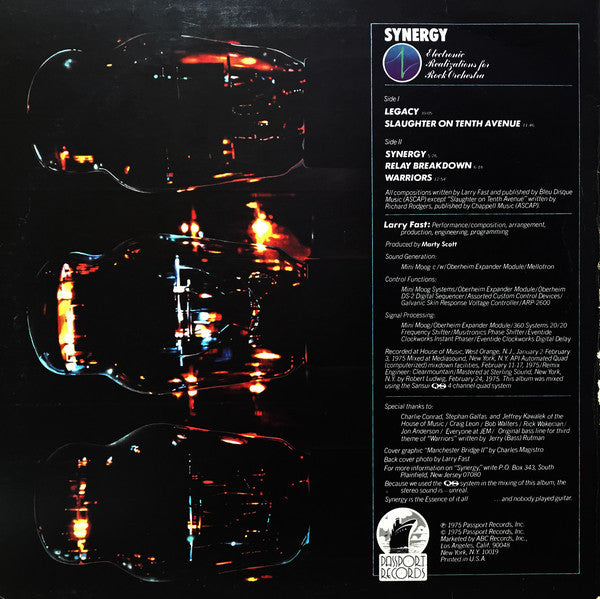 Synergy (3) - Electronic Realizations For Rock Orchestra