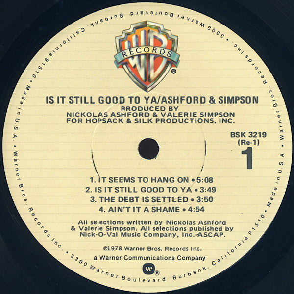 Ashford & Simpson - Is It Still Good To Ya