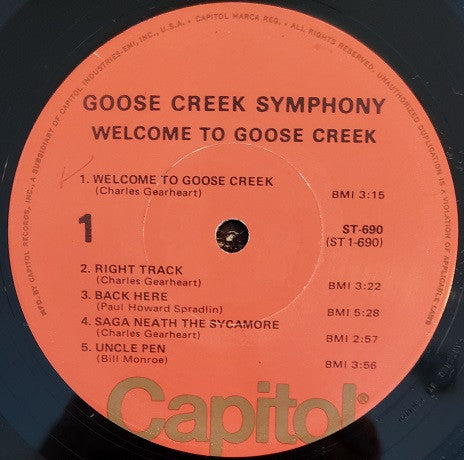 Goose Creek Symphony - Welcome To Goose Creek