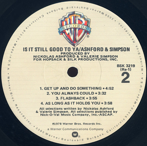 Ashford & Simpson - Is It Still Good To Ya