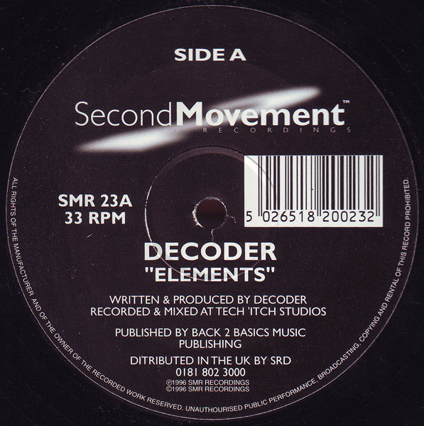 Decoder - Elements / Sub Osc