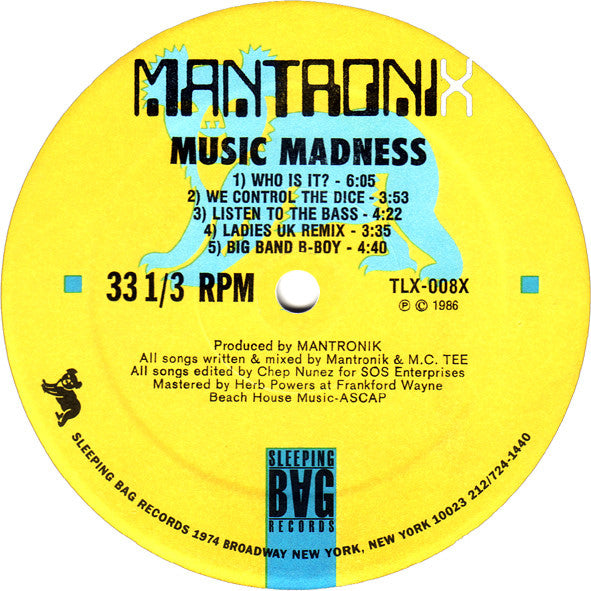 Mantronix - Music Madness