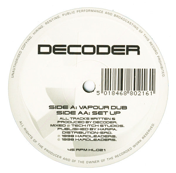 Decoder - Vapour Dub / Set Up