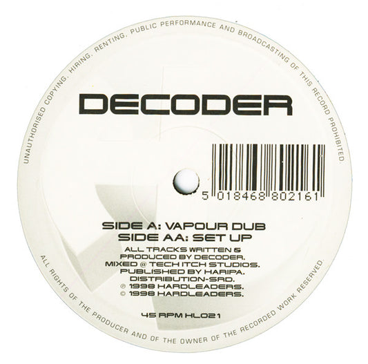 Decoder - Vapour Dub / Set Up