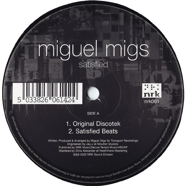 Miguel Migs - Satisfied