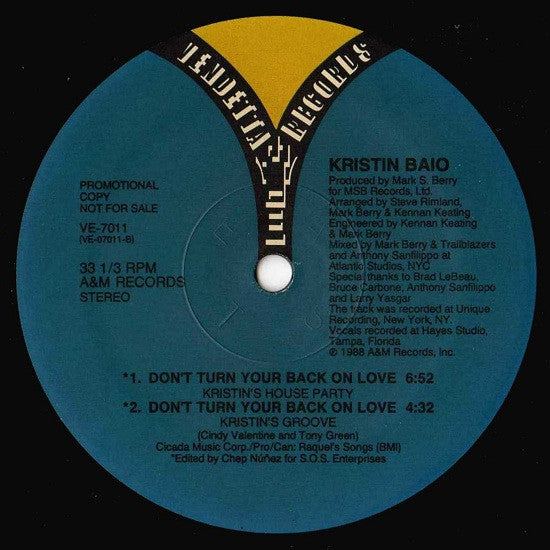 Kristin Baio - Don't Turn Your Back On Love