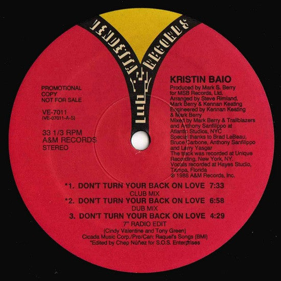 Kristin Baio - Don't Turn Your Back On Love