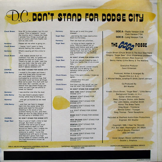 D.C. Don't Stand For Dodge City