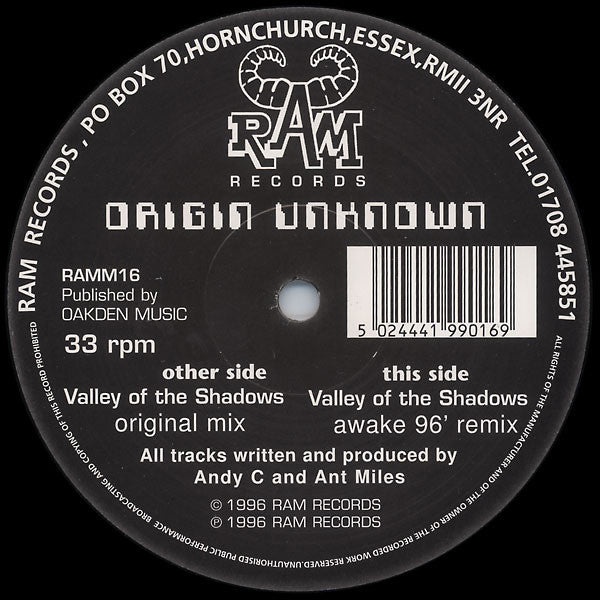 Origin Unknown - Valley Of The Shadows