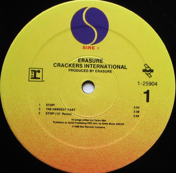 Erasure - Crackers International