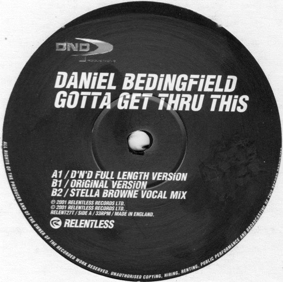 Daniel Bedingfield - Gotta Get Thru This