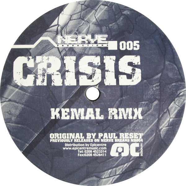 Paul Reset - Crisis (Kemal Rmx) / Recharger (Black Sun Empire Rmx)