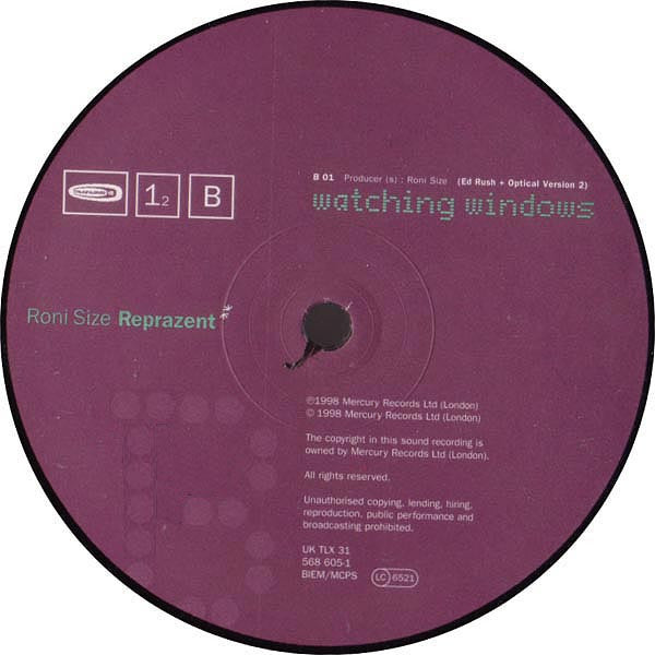 Roni Size / Reprazent - Watching Windows