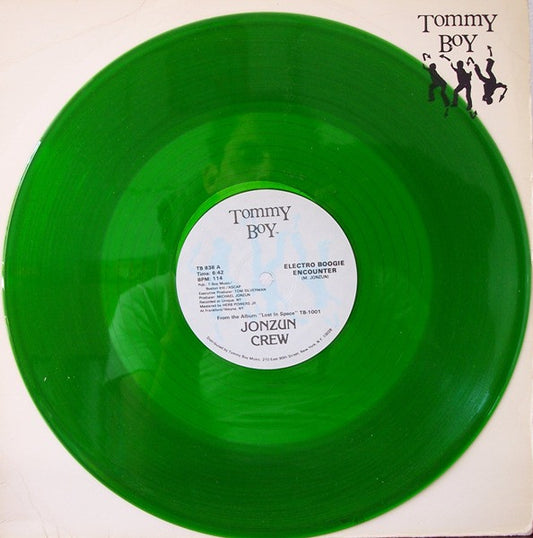 The Jonzun Crew - Electro Boogie Encounter / Pack Jam (Remix) [GREEN VINYL]