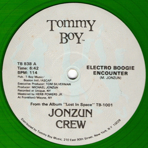 The Jonzun Crew - Electro Boogie Encounter / Pack Jam (Remix) [GREEN VINYL]