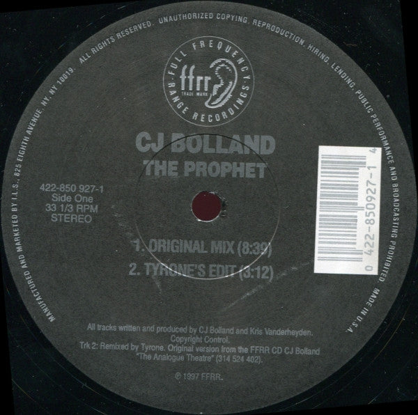CJ Bolland - The Prophet