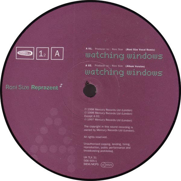 Roni Size / Reprazent - Watching Windows