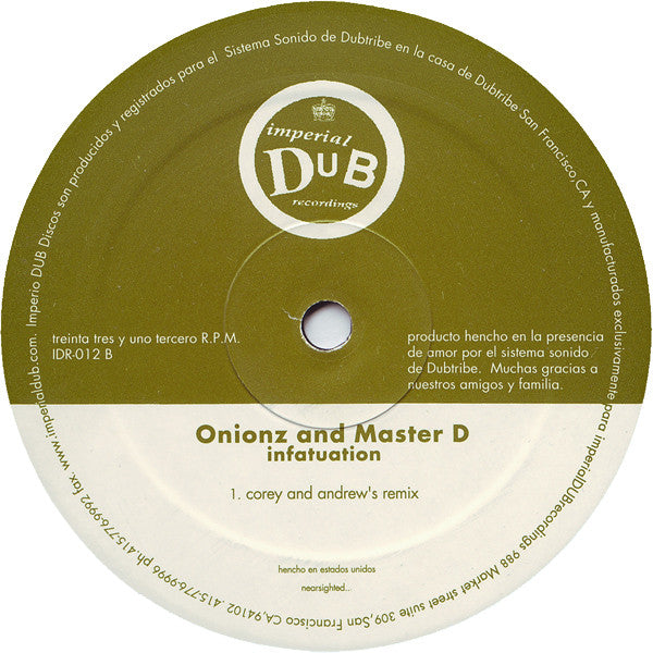 Onionz & Master D - Infatuation