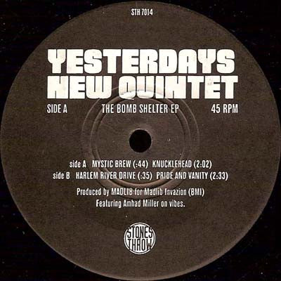Yesterdays New Quintet - Bomb Shelter EP