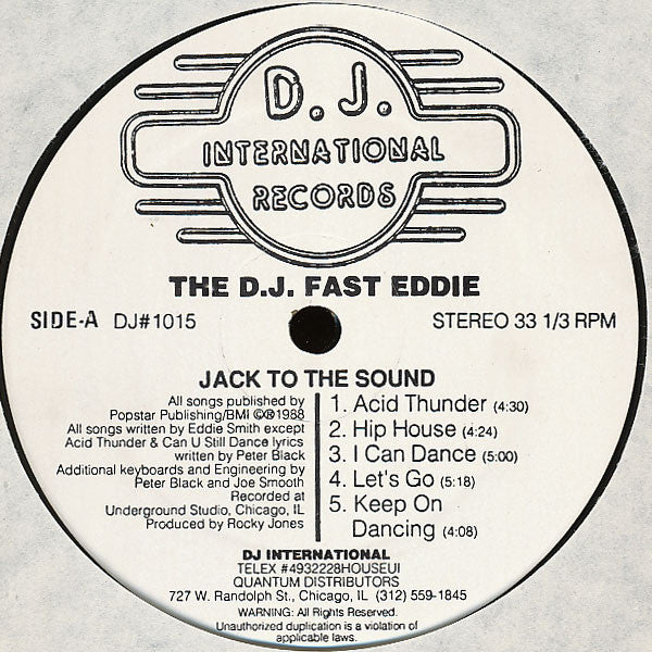 "Fast" Eddie Smith - Jack To The Sound