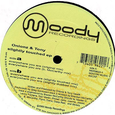 Onionz & Tony - Slightly Touched EP